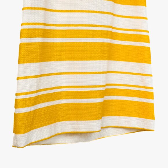 Dolce & Gabbana SS/13 Yellow and White Striped Jacquard Sleeveless Mini Dress - Picture 6 of 9